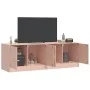 Muebles para TV 2 unidades acero rosa 67x39x44 cm de vidaXL, Muebles TV - Ref: Foro24-841634, Precio: 108,09 €, Descuento: %