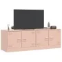 Muebles para TV 2 unidades acero rosa 67x39x44 cm de vidaXL, Muebles TV - Ref: Foro24-841634, Precio: 108,09 €, Descuento: %