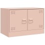 Muebles para TV 2 unidades acero rosa 67x39x44 cm de vidaXL, Muebles TV - Ref: Foro24-841634, Precio: 109,14 €, Descuento: %