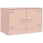 Muebles para TV 2 unidades acero rosa 67x39x44 cm de vidaXL, Muebles TV - Ref: Foro24-841634, Precio: 108,09 €, Descuento: %