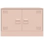 Muebles para TV 2 unidades acero rosa 67x39x44 cm de vidaXL, Muebles TV - Ref: Foro24-841634, Precio: 109,14 €, Descuento: %