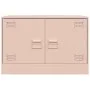 Muebles para TV 2 unidades acero rosa 67x39x44 cm de vidaXL, Muebles TV - Ref: Foro24-841634, Precio: 108,09 €, Descuento: %
