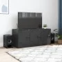 Mueble para TV de acero negro 99x39x44 cm de vidaXL, Muebles TV - Ref: Foro24-841643, Precio: 88,12 €, Descuento: %