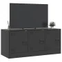 Mueble para TV de acero negro 99x39x44 cm de vidaXL, Muebles TV - Ref: Foro24-841643, Precio: 88,12 €, Descuento: %