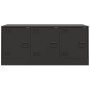 Mueble para TV de acero negro 99x39x44 cm de vidaXL, Muebles TV - Ref: Foro24-841643, Precio: 89,49 €, Descuento: %