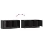 Mueble para TV de acero negro 99x39x44 cm de vidaXL, Muebles TV - Ref: Foro24-841643, Precio: 88,12 €, Descuento: %