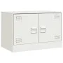 Mueble para TV de acero blanco 67x39x44 cm de vidaXL, Muebles TV - Ref: Foro24-841641, Precio: 60,38 €, Descuento: %