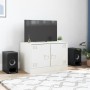 Mueble para TV de acero blanco 67x39x44 cm de vidaXL, Muebles TV - Ref: Foro24-841641, Precio: 60,96 €, Descuento: %