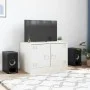 Mueble para TV de acero blanco 67x39x44 cm de vidaXL, Muebles TV - Ref: Foro24-841641, Precio: 60,38 €, Descuento: %