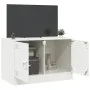 Mueble para TV de acero blanco 67x39x44 cm de vidaXL, Muebles TV - Ref: Foro24-841641, Precio: 60,38 €, Descuento: %