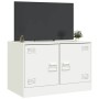 Mueble para TV de acero blanco 67x39x44 cm de vidaXL, Muebles TV - Ref: Foro24-841641, Precio: 60,96 €, Descuento: %