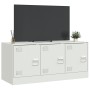 Mueble para TV de acero blanco 99x39x44 cm de vidaXL, Muebles TV - Ref: Foro24-841648, Precio: 92,42 €, Descuento: %