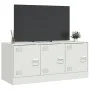 Mueble para TV de acero blanco 99x39x44 cm de vidaXL, Muebles TV - Ref: Foro24-841648, Precio: 64,34 €, Descuento: %