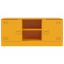Mueble para TV de acero amarillo mostaza 99x39x44 cm de vidaXL, Muebles TV - Ref: Foro24-841688, Precio: 93,23 €, Descuento: %