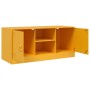 Mueble para TV de acero amarillo mostaza 99x39x44 cm de vidaXL, Muebles TV - Ref: Foro24-841688, Precio: 93,23 €, Descuento: %