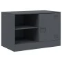 Mueble para TV de acero gris antracita 67x39x44 cm de vidaXL, Muebles TV - Ref: Foro24-841695, Precio: 61,29 €, Descuento: %