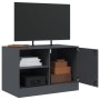 Mueble para TV de acero gris antracita 67x39x44 cm de vidaXL, Muebles TV - Ref: Foro24-841695, Precio: 61,87 €, Descuento: %