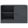 Mueble para TV de acero gris antracita 67x39x44 cm de vidaXL, Muebles TV - Ref: Foro24-841695, Precio: 61,87 €, Descuento: %
