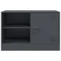 Mueble para TV de acero gris antracita 67x39x44 cm de vidaXL, Muebles TV - Ref: Foro24-841695, Precio: 61,29 €, Descuento: %