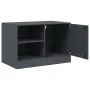 Mueble para TV de acero gris antracita 67x39x44 cm de vidaXL, Muebles TV - Ref: Foro24-841695, Precio: 61,29 €, Descuento: %