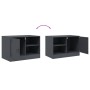 Mueble para TV de acero gris antracita 67x39x44 cm de vidaXL, Muebles TV - Ref: Foro24-841695, Precio: 61,87 €, Descuento: %