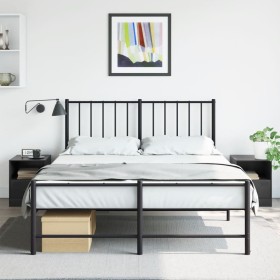 Mesitas de noche 2 unidades acero negro 34,5x39x44 cm de vidaXL, Mesitas de noche - Ref: Foro24-841752, Precio: 77,84 €, Desc...
