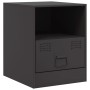 Mesitas de noche 2 unidades acero negro 34,5x39x44 cm de vidaXL, Mesitas de noche - Ref: Foro24-841752, Precio: 77,84 €, Desc...