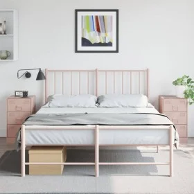 Nightstands 2 units pink steel 34.5x39x62 cm by vidaXL, Nightstands - Ref: Foro24-841778, Price: 139,84 €, Discount: %