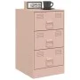 Mesitas de noche 2 unidades acero rosa 34,5x39x62 cm de vidaXL, Mesitas de noche - Ref: Foro24-841778, Precio: 139,84 €, Desc...