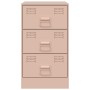 Mesitas de noche 2 unidades acero rosa 34,5x39x62 cm de vidaXL, Mesitas de noche - Ref: Foro24-841778, Precio: 141,22 €, Desc...