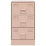 Mesitas de noche 2 unidades acero rosa 34,5x39x62 cm de vidaXL, Mesitas de noche - Ref: Foro24-841778, Precio: 139,84 €, Desc...