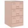 Mesitas de noche 2 unidades acero rosa 34,5x39x62 cm de vidaXL, Mesitas de noche - Ref: Foro24-841778, Precio: 141,22 €, Desc...