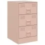 Mesitas de noche 2 unidades acero rosa 34,5x39x62 cm de vidaXL, Mesitas de noche - Ref: Foro24-841778, Precio: 139,84 €, Desc...