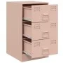 Mesitas de noche 2 unidades acero rosa 34,5x39x62 cm de vidaXL, Mesitas de noche - Ref: Foro24-841778, Precio: 139,84 €, Desc...