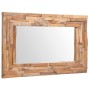 Espejo decorativo rectangular teca 90x60 cm en Espejos | Comprar online en Foru.es