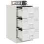 Mesitas de noche 2 unidades acero blanco 34,5x39x62 cm de vidaXL, Mesitas de noche - Ref: Foro24-841786, Precio: 141,22 €, De...