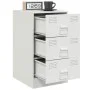 Mesitas de noche 2 unidades acero blanco 34,5x39x62 cm de vidaXL, Mesitas de noche - Ref: Foro24-841786, Precio: 139,84 €, De...