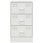 Mesitas de noche 2 unidades acero blanco 34,5x39x62 cm de vidaXL, Mesitas de noche - Ref: Foro24-841786, Precio: 141,22 €, De...