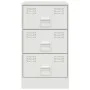 Mesitas de noche 2 unidades acero blanco 34,5x39x62 cm de vidaXL, Mesitas de noche - Ref: Foro24-841786, Precio: 139,84 €, De...