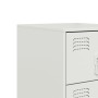 Mesitas de noche 2 unidades acero blanco 34,5x39x62 cm de vidaXL, Mesitas de noche - Ref: Foro24-841786, Precio: 141,22 €, De...
