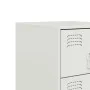 Mesitas de noche 2 unidades acero blanco 34,5x39x62 cm de vidaXL, Mesitas de noche - Ref: Foro24-841786, Precio: 139,84 €, De...