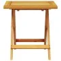 Tumbona con cojín y mesa madera maciza de acacia de vidaXL, Tumbonas - Ref: Foro24-3206363, Precio: 269,68 €, Descuento: %