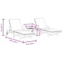Tumbonas con mesa 2 unidades madera maciza de acacia de vidaXL, Tumbonas - Ref: Foro24-3206368, Precio: 507,14 €, Descuento: %