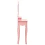 Juego de tocador y taburete madera paulownia rosa 50x59x136 cm de vidaXL, Tocadores para dormitorios - Ref: Foro24-289311, Pr...