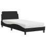 Cama con colchón tela negro 90x200 cm de vidaXL, Camas y somieres - Ref: Foro24-3208326, Precio: 255,67 €, Descuento: %