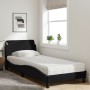 Cama con colchón tela negro 90x200 cm de vidaXL, Camas y somieres - Ref: Foro24-3208326, Precio: 255,67 €, Descuento: %