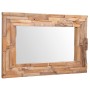 Espejo decorativo rectangular teca 90x60 cm en Espejos | Comprar online en Foru.es