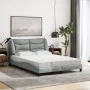 Cama con colchón tela gris claro 140x190 cm de vidaXL, Camas y somieres - Ref: Foro24-3208527, Precio: 388,52 €, Descuento: %