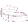 Cama con colchón tela gris claro 140x190 cm de vidaXL, Camas y somieres - Ref: Foro24-3208527, Precio: 396,96 €, Descuento: %