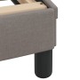 Cama con colchón tela gris taupe 140x190 cm de vidaXL, Camas y somieres - Ref: Foro24-3208531, Precio: 410,89 €, Descuento: %